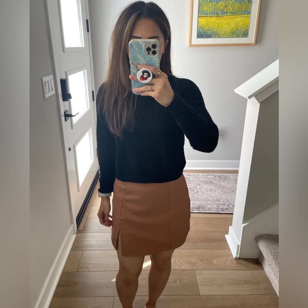 Tiger Mist Tan Mini Skirt, Size XS